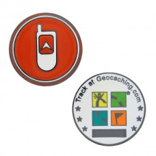 GPS Micro Geocoin - RED